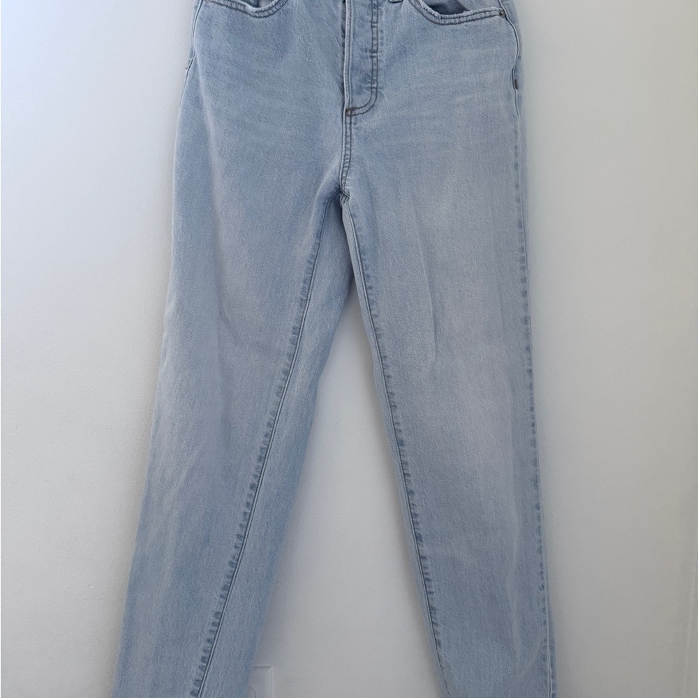 Universal Thread Light Wash High Rise 90s Straight Jeans Button Fly size 00R